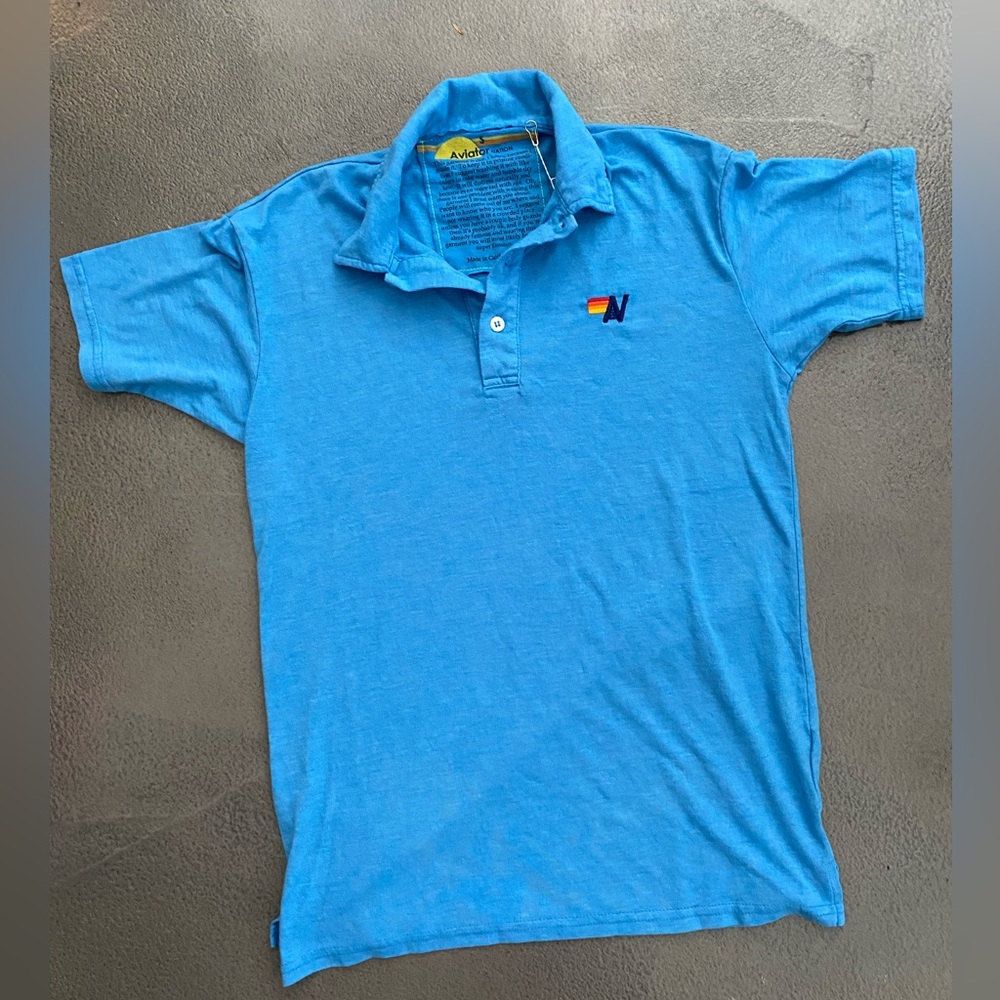 AV Nation Blue Men's Polo Shirt